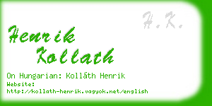 henrik kollath business card