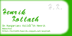 henrik kollath business card